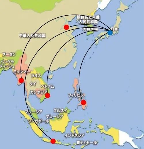 外国人技能実習生受入れ可能な国 外国人技能実習生のことなら亜州三九能力開発協同組合